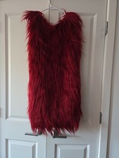 Abito pelliccia rosso Zara