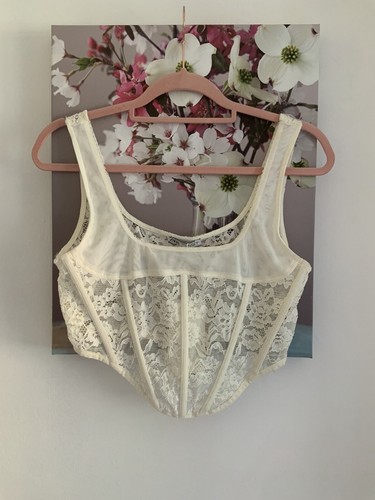 Crop top zara - crop, avorio