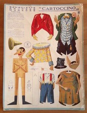 Bambolette CARTOCCINO N.8 da Ritagliare - PINOCCHIO ill. Gallelli, anni '30*