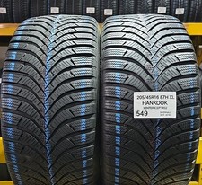 2x GOMME USATE HANKOOK 205/45 R16 87H XL PNEUMATICI 2054516 65% RESIDUO 