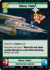 Dorsal Turret - HYPERSPACE FOIL - Jump to Lightspeed - Star Wars Unlimited