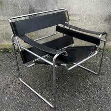 Sedia poltrona Wassily originale anni 60 GAVINA design Marcel Breuer firmata