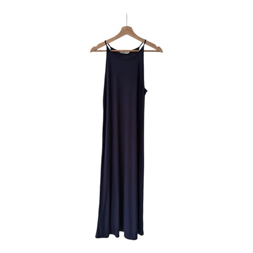 Maxi abito blu con spalline