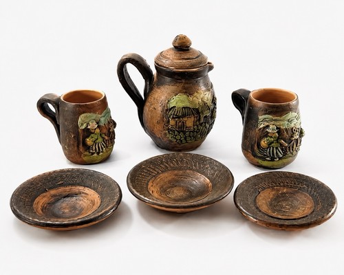 Set tè ceramica arte - tè,