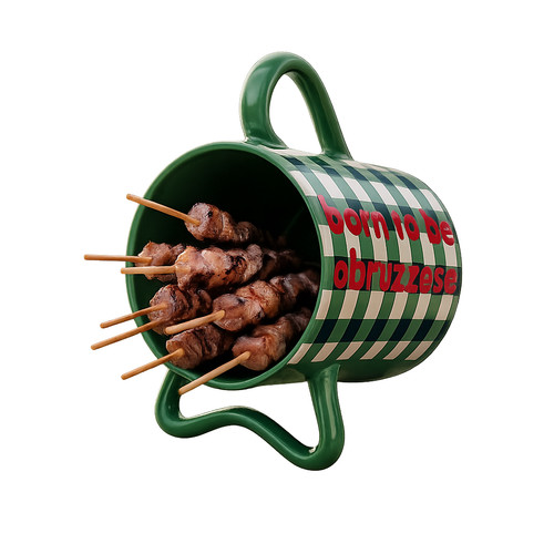 Caraffa porta arrosticini - arrosticini, con