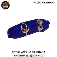 Set of 6 x Silver/925 (Gold)