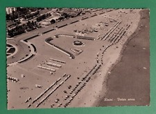 Cartolina Italia Rimini Veduta Aerea Spiaggia Mare Bagno 1960