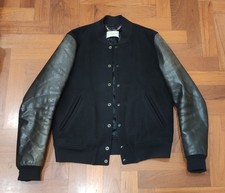 Sandro Varsity Jacket pelle tg