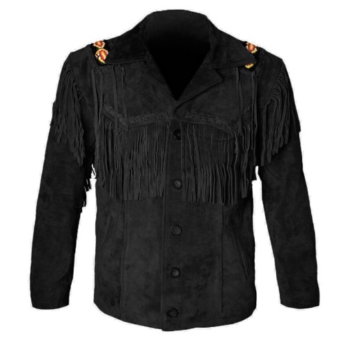 Giacca pelle cowboy uomo