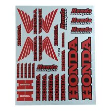 ?? kit 26 ADESIVI MOTO SERBATOIO HONDA STICKER DECALCOMANIA SPONSOR IN PVC