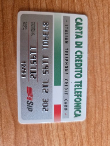 Carta credito telefonica - di,