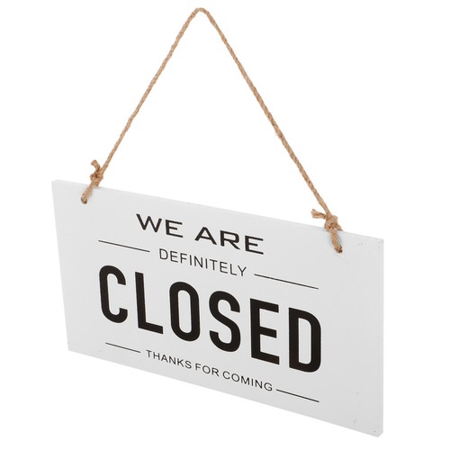 Open and closed - and, signs