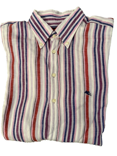 Camicia lino etro taglia 43 - etro,