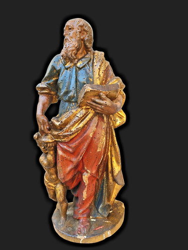 Antica statuetta lignea