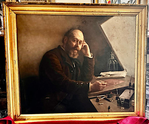 Quadro antico olio - quadro,