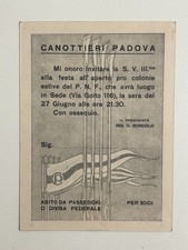 193? Tessera Sport Canottaggio