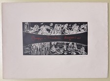 Quadro serigrafia Sante Monachesi 50x70 cm, omaggio a Pasolini, arredamento