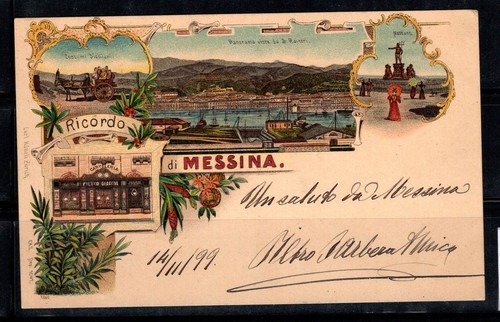 Messina 1899 cartolina 100 - 1899,