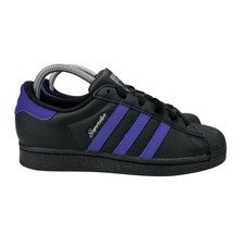 Scarpe Adidas Superstar Shell Toe Core nere viola IE3000 da donna taglie dalla 6 alla 7,5