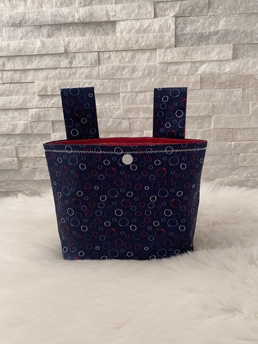 Borsa manubrio cerchi blu