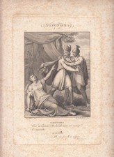STAMPA ANTICA INCISIONE 1821