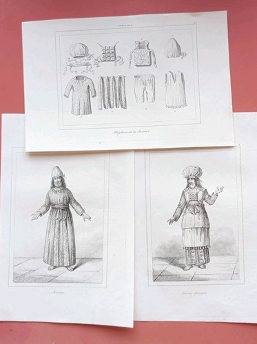 Lotto stampe antiche - antiche, costumi
