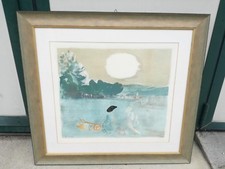 ** Bruno Saetti tempera su carta Sui Campi firmata 64 x 56 cm **