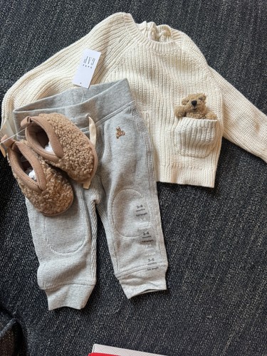 Maglione baby gap beige orso - maglione,