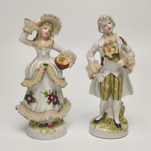 Statuine porcellana coppia