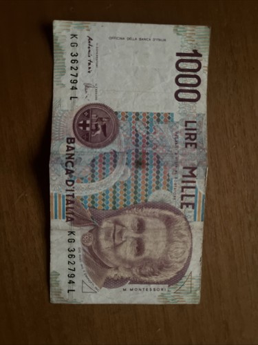Mille lire montessori - lire,