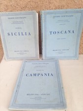 Lotto 3 Volumi TOURING CLUB ITALIANO - ATTRAVERSO L'ITALIA - ANNI '30