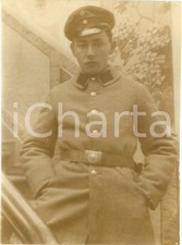 1915 LIEPAJA (LATVIA) WWI Ufficiale tedesco in divisa *Fotografia cm 8 x 11