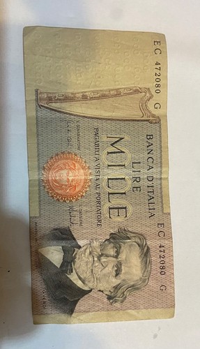 Banconota 1000 lire - banconota, giuseppe