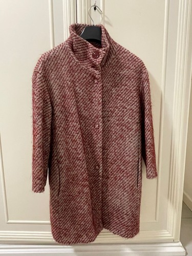 Cappotto sisley spigato rosso - cappotto,