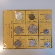 Italia Serie Divisionale 1970 FDC 9 valori. 200 lire P anziché R