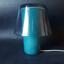 Lampada IKEA GAVIK turchese da Tavolo Vetro Fungo Helena Svensson VINTAGE 90