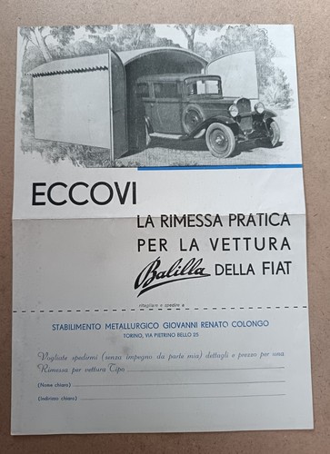 27a foglio pubblicitario per - 27a,