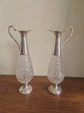 COPPIA DI CARAFFE IN CRISTALLO