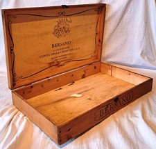 Bersano Conti della Cremosina, Cassa / Cassetta vuota in legno per vini
