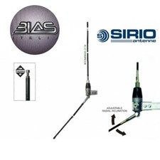 SIRIO BOOMERANG W 1/4 GROUND PLANE, Frequenza 26.8 ... 27.6 MHz Tarabile