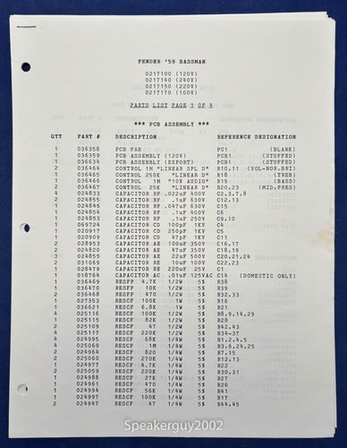 Schema amplificatore originale