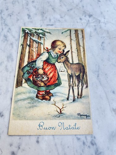 Buon natale bambina bamby - bambina,