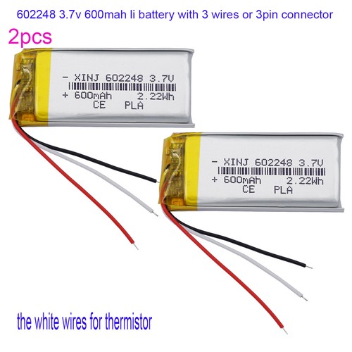 2pcs 600mah 22wh - 2pcs, 2.22wh