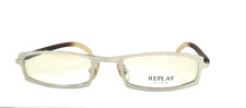 montatura per occhiali vista uomo metallo vintage anni 2000 argento REPLAY