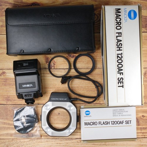 Minolta macro 1200af flash set - macro,