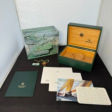 ROLEX Watch Box Case 64.00.01 Libretto di YACHT-MASTER C Ring 100% Autentico ...