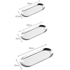 Elegante Vassoio in Acciaio