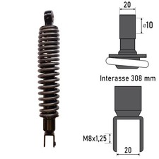 AMMORTIZZATORE POSTERIORE SYM