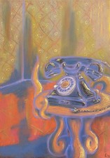 Disegno pastello surrealista