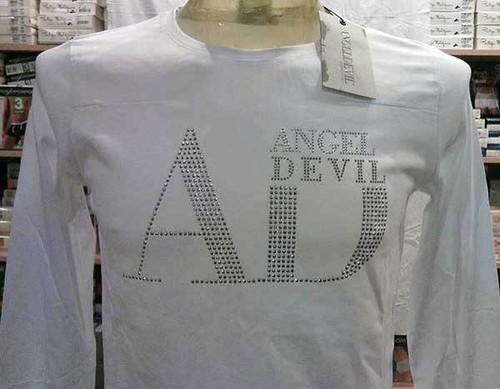 Shirt uomo angel devil - t-shirt,